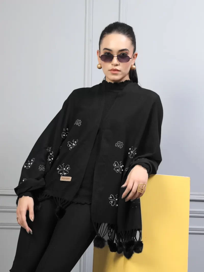 Women Ethnic Motif Embroidered Stole