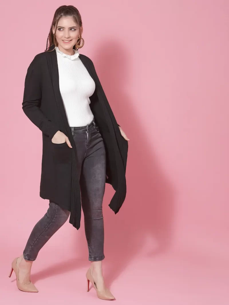 Long Sleeves Open Front Shrug