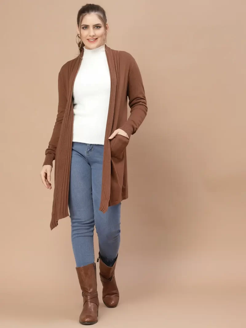 Long Sleeves Open Front Shrug