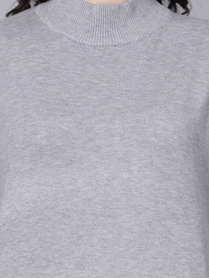 Mock Neck Longline Pullover