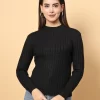 Choker Neck Self Striped Top