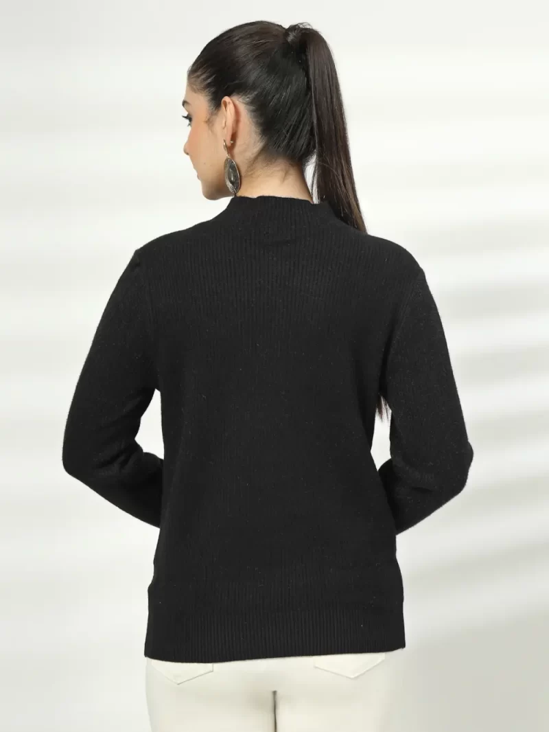 Women High Neck Long Sleeves Top