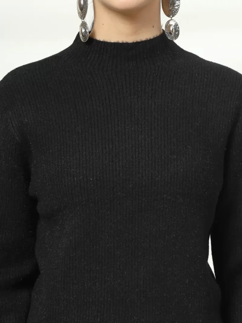 Women High Neck Long Sleeves Top