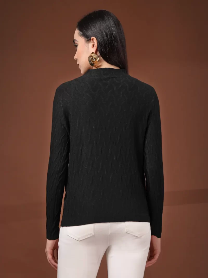 Women Cable Knit Longline Top