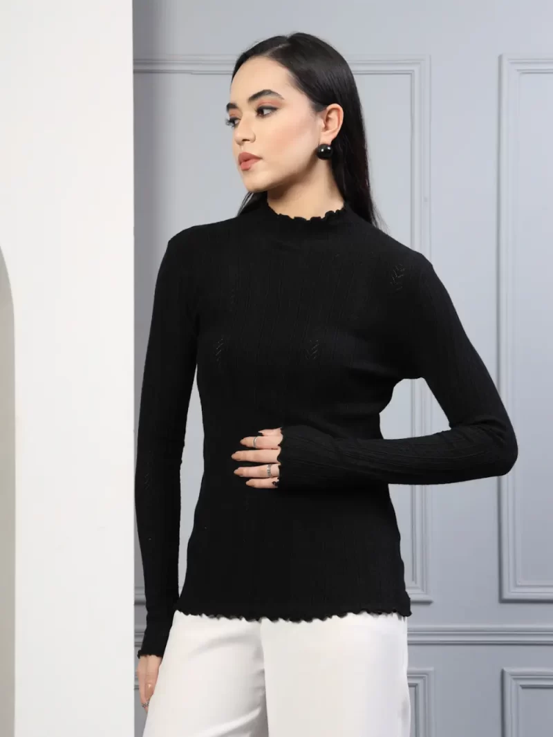 Women High Neck Pullover