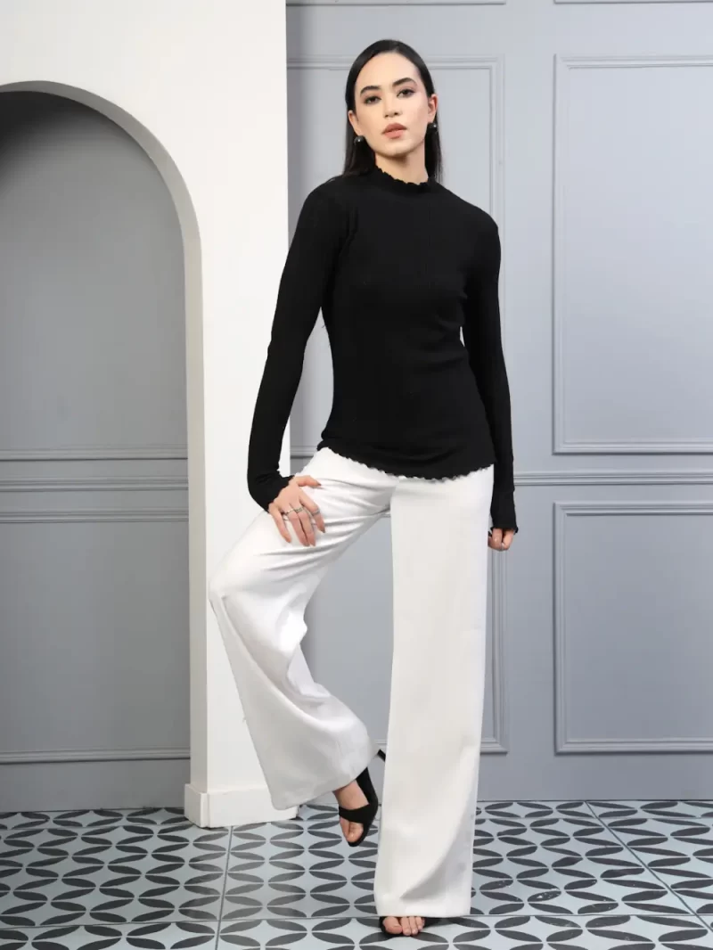 Women High Neck Pullover