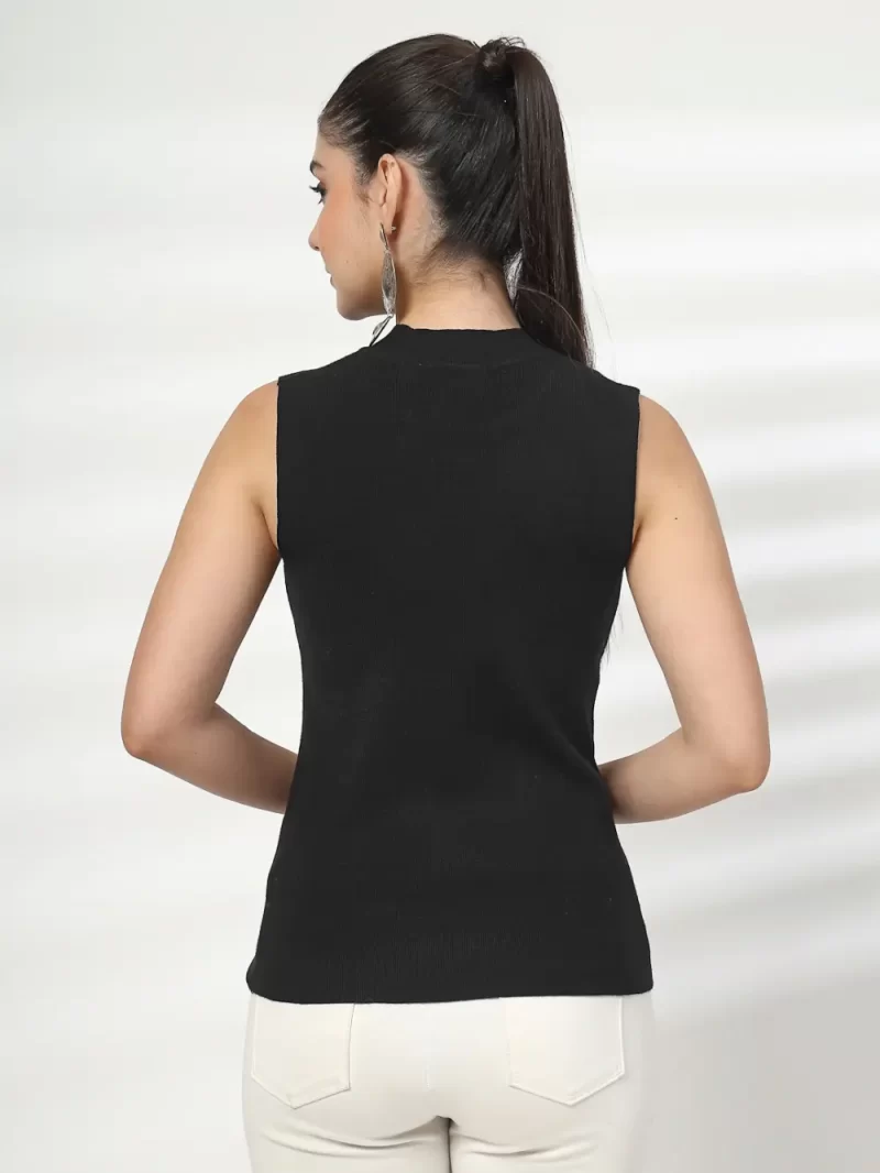 Women Solid Pullover With Fuzzy Detail