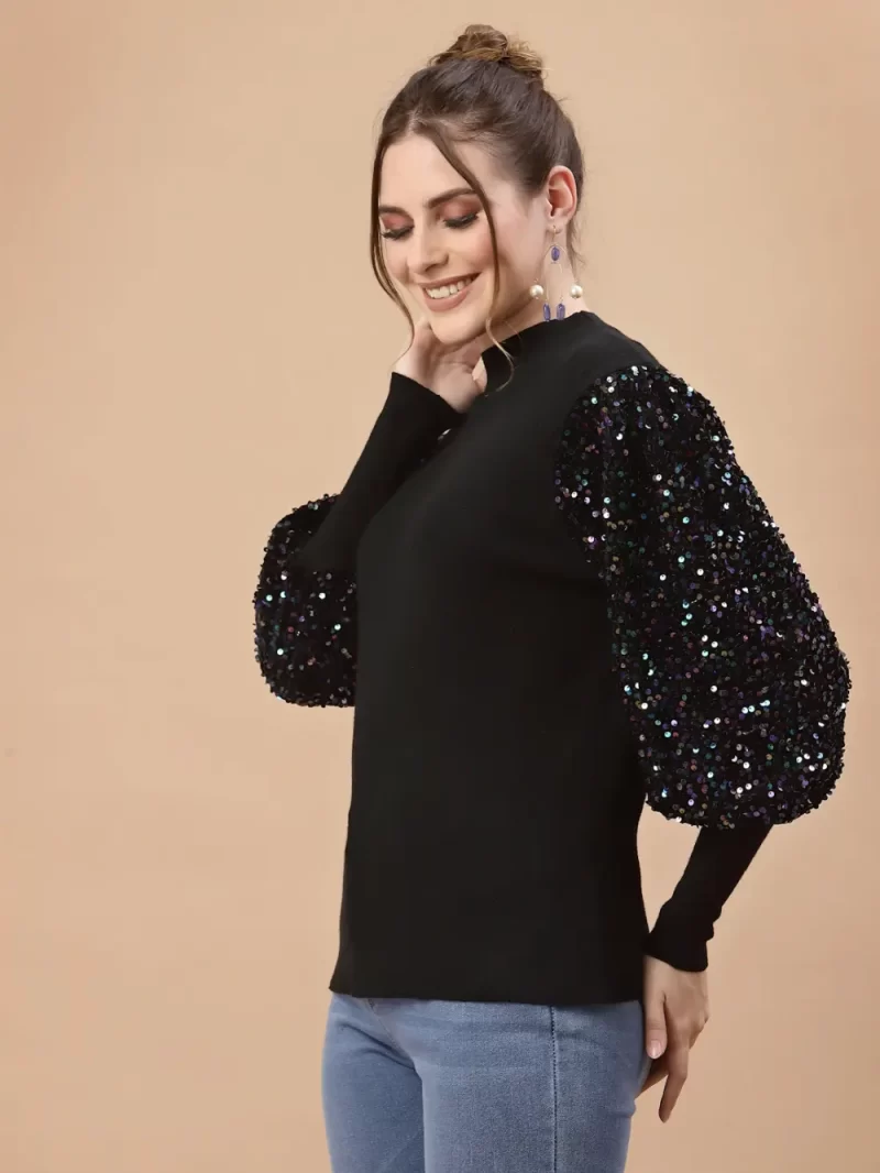 Women Pullover With Embellished Detail
