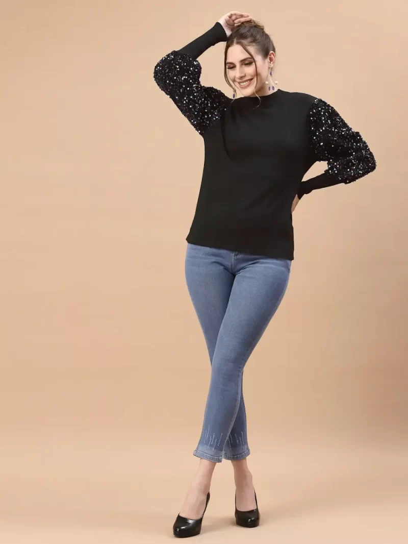 Women Pullover With Embellished Detail