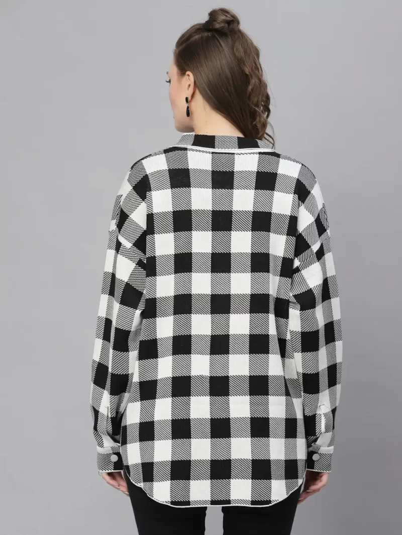 Women Tartan Checks Checked Casual Shirt