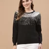 Women Quirky Pullover With Embellished Top