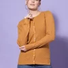 Women Embellished Round Neck Nylon Cardigan