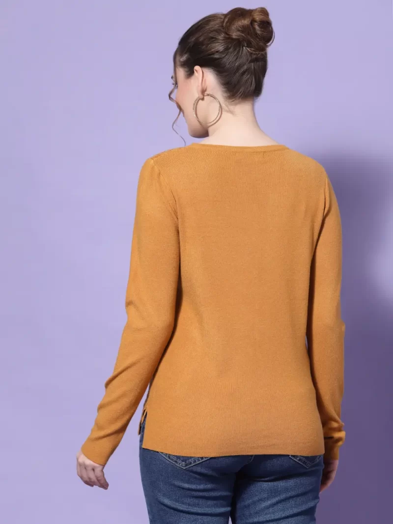 Women Embellished Round Neck Nylon Cardigan