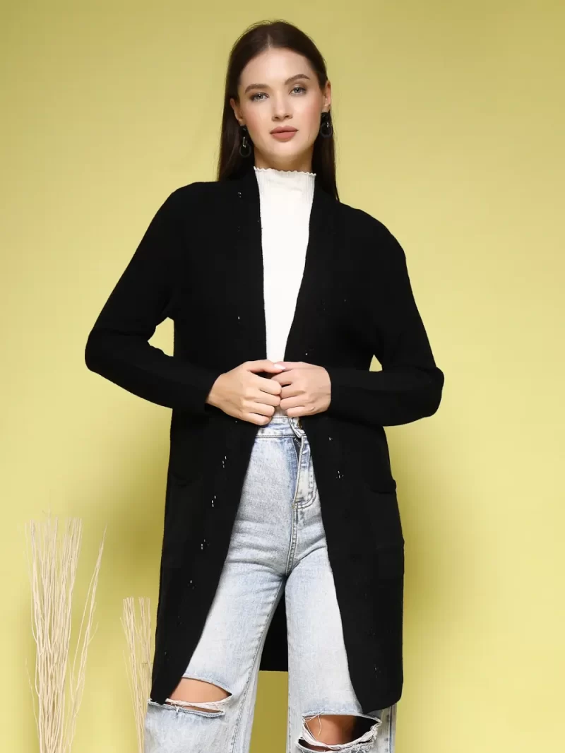 Front Open Longline Shrug