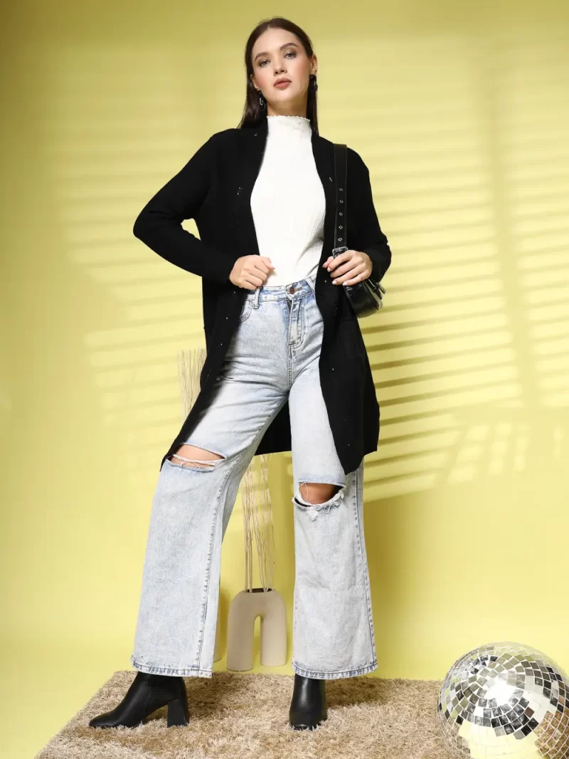 Front Open Longline Shrug