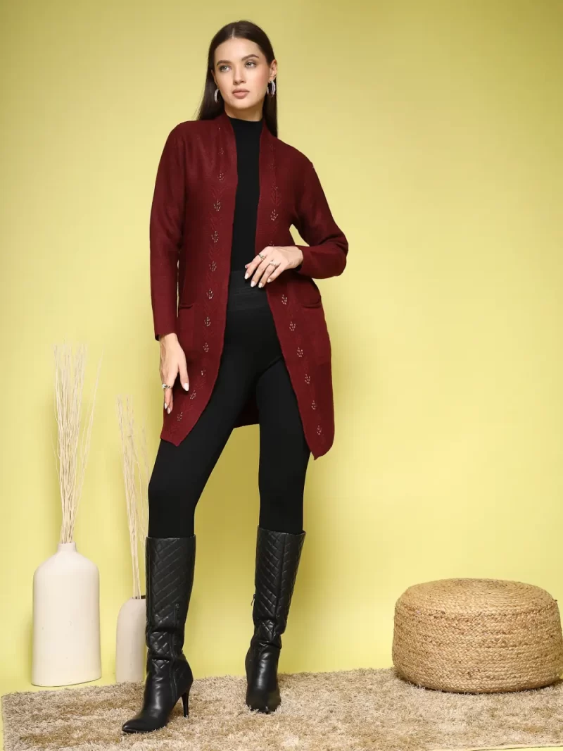 Front Open Longline Shrug