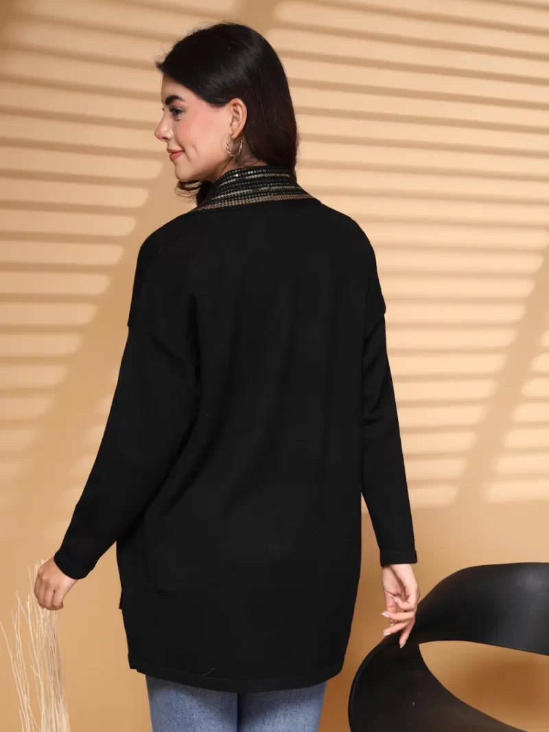 Women Embellished Longline Shrug