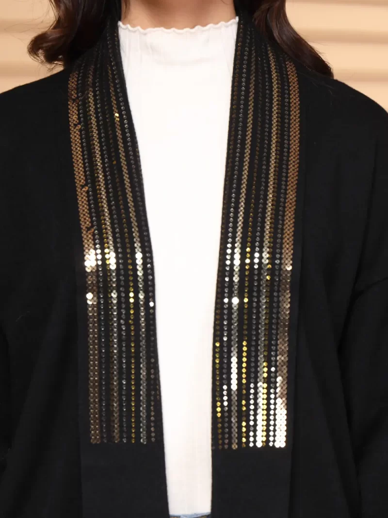Women Embellished Longline Shrug