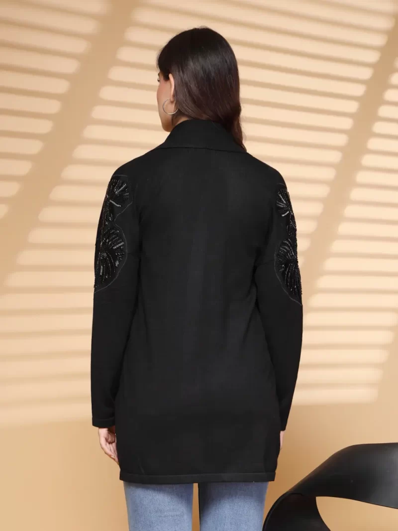 Women Longline Front Open Shrug