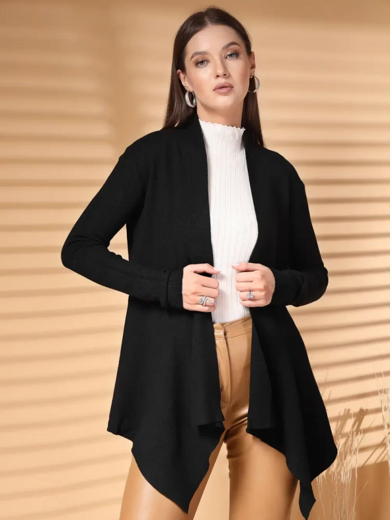 Women Front Open Regular Shrug