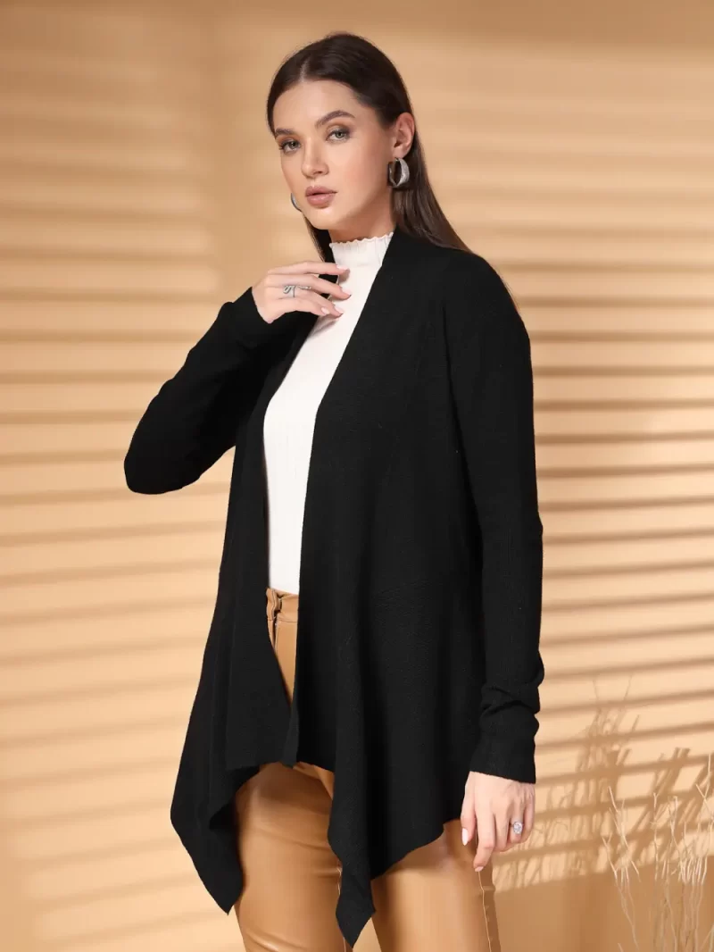Women Front Open Regular Shrug