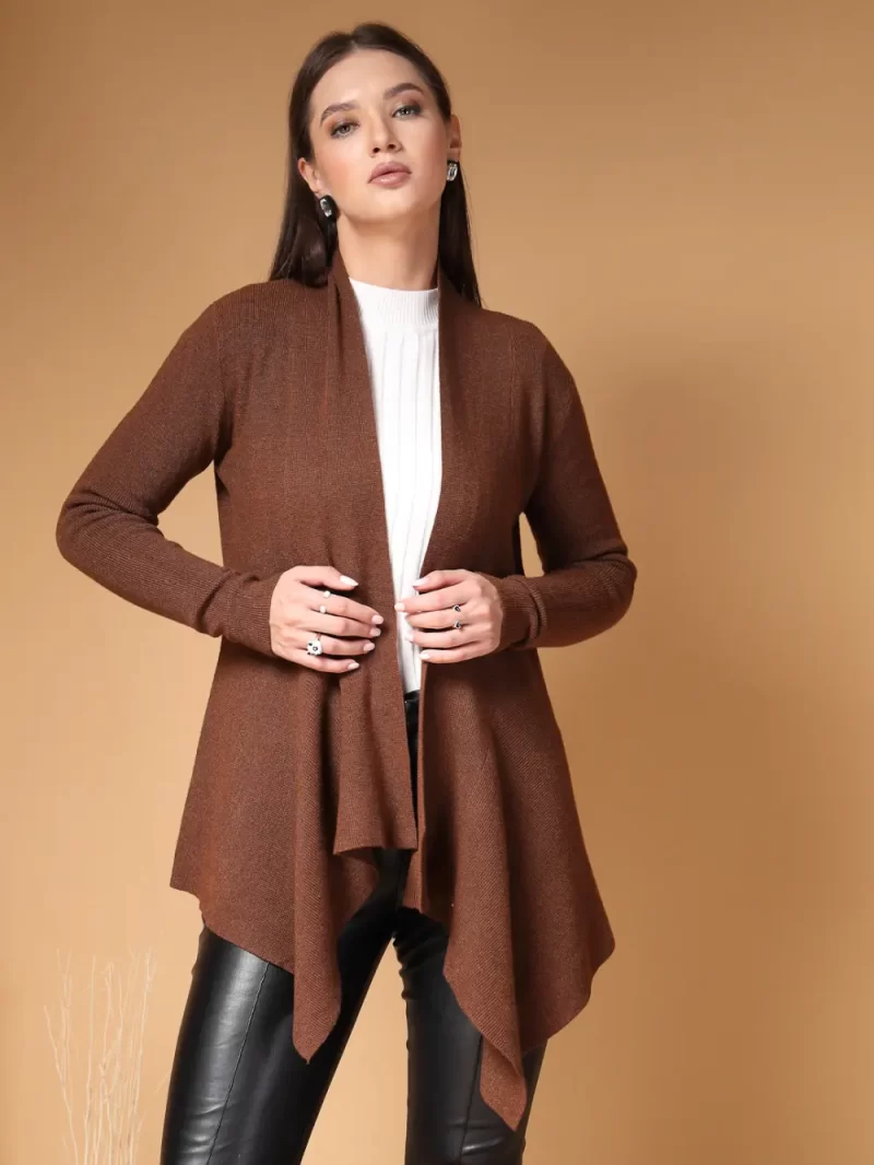 Women Front Open Regular Shrug