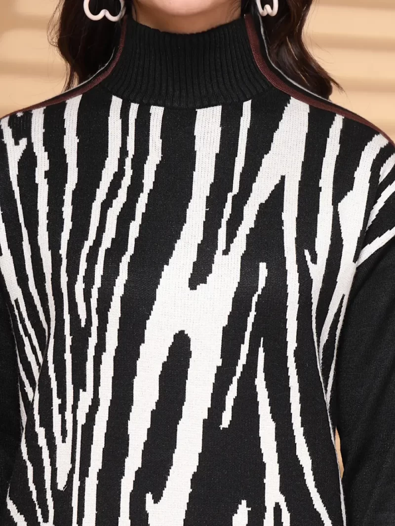 Women Abstract Printed Drop-Waist Dress