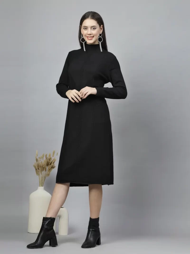 Drop-Waist Midi Dress