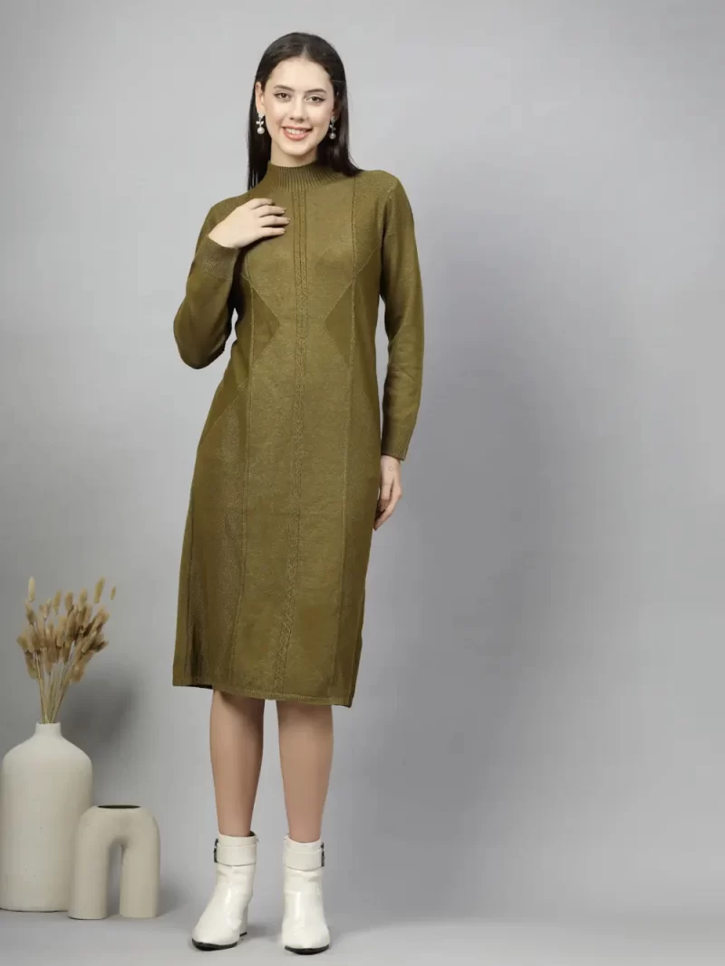 Drop-Waist Midi Dress