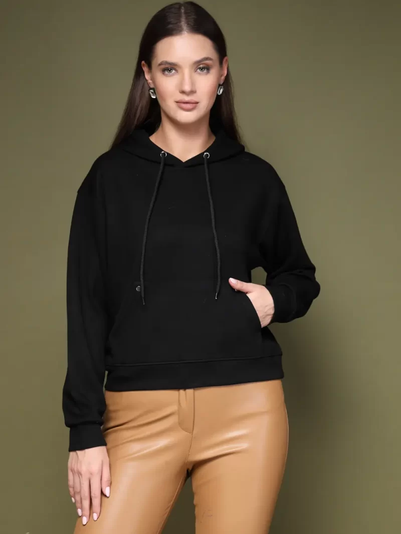 Women Hooded Pullover Sweatshirt