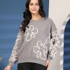Women Floral Embroidered Pullover Sweaters