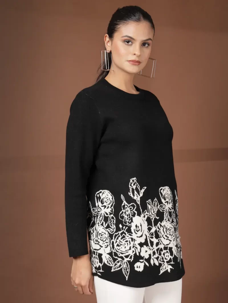 Women Printed Round Neck Top
