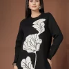Women Printed Round Neck Long Top