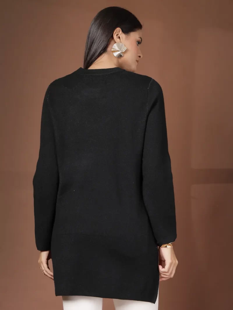 Women Printed Round Neck Long Top