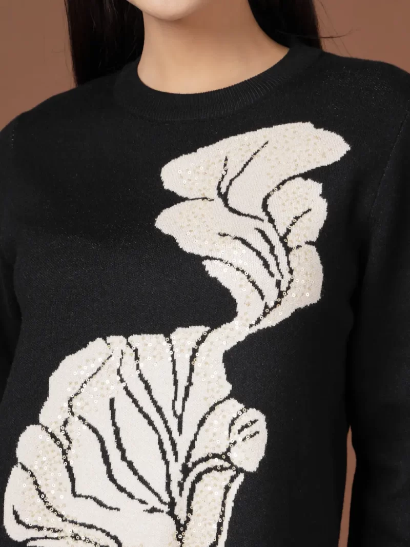 Women Printed Round Neck Long Top