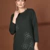 Women Embellished Round Neck Top