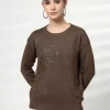 Women Embellished Round Neck Top