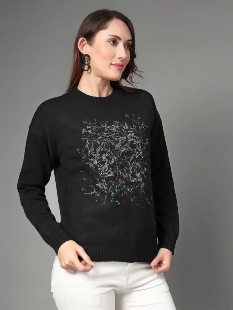 Women Printed Round Neck Top