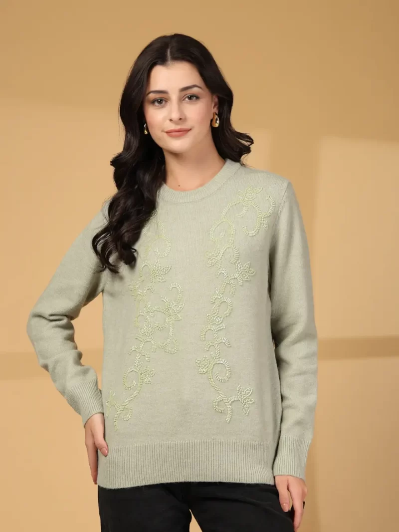 Women Pullover With Embellished Detail