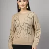 Women Embellished Round Neck Top