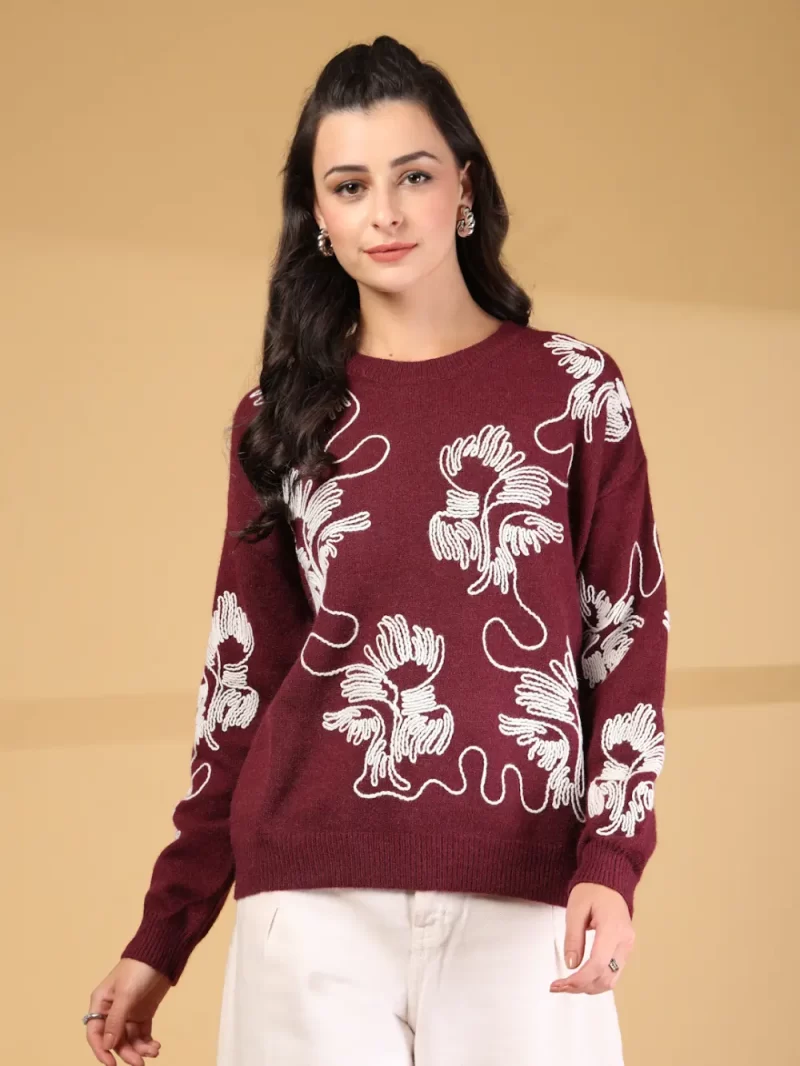 Women Floral Printed Round Neck Top