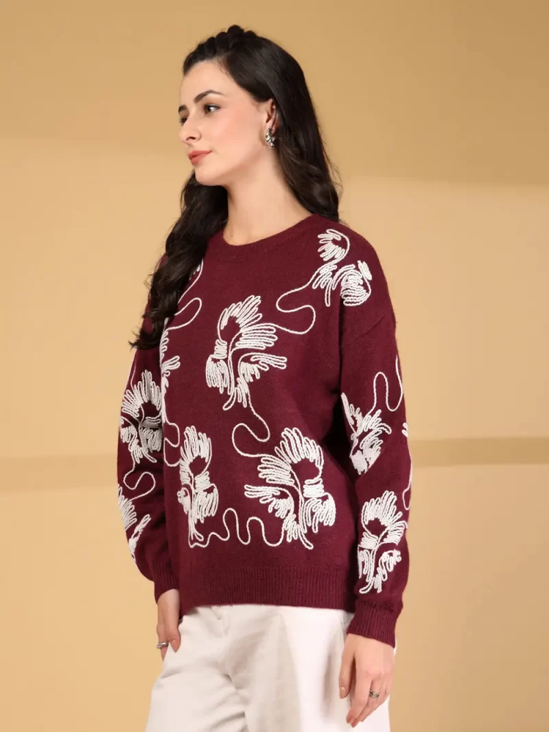 Women Floral Printed Round Neck Top