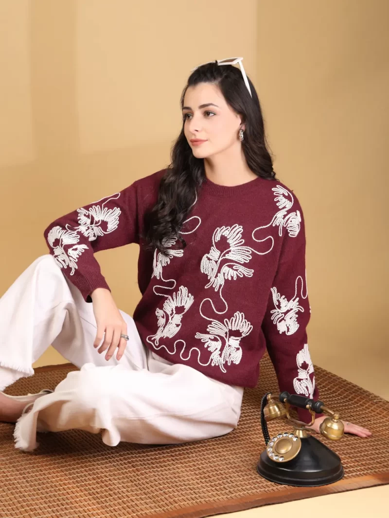 Women Floral Printed Round Neck Top