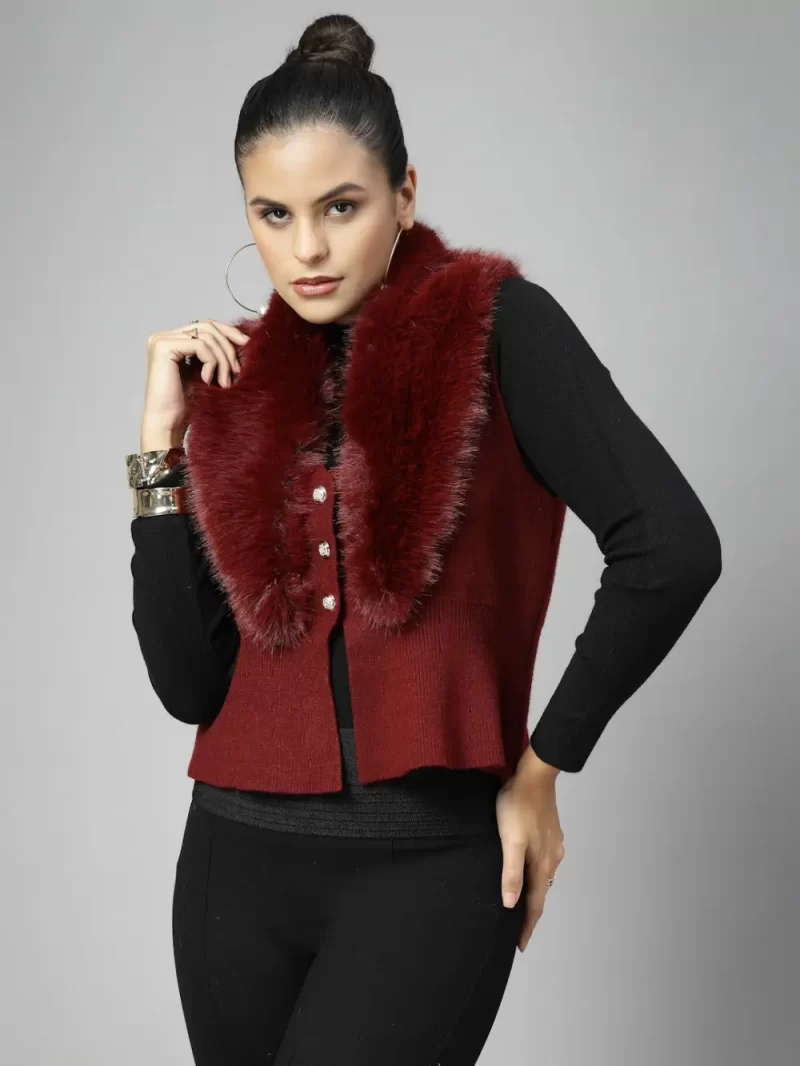 Women Ribbed Crop Cardigan