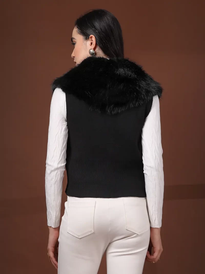 Women Ribbed Crop Cardigan