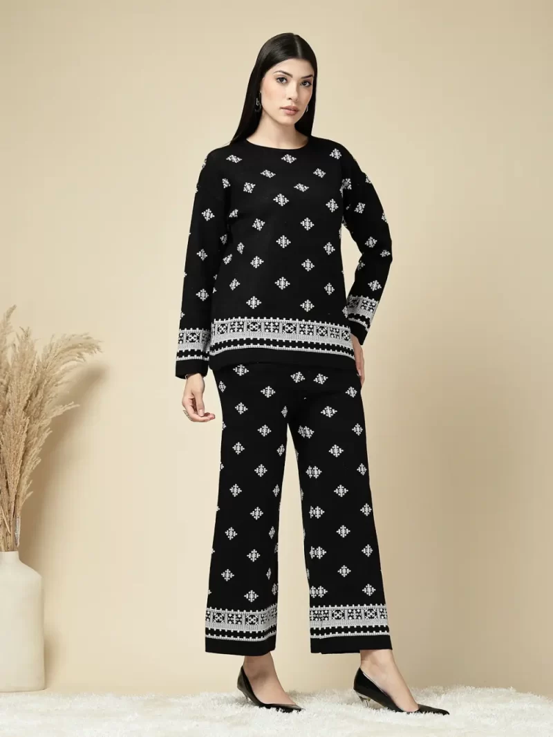 Women Ethnic Motif Knitted Co-Ord Set