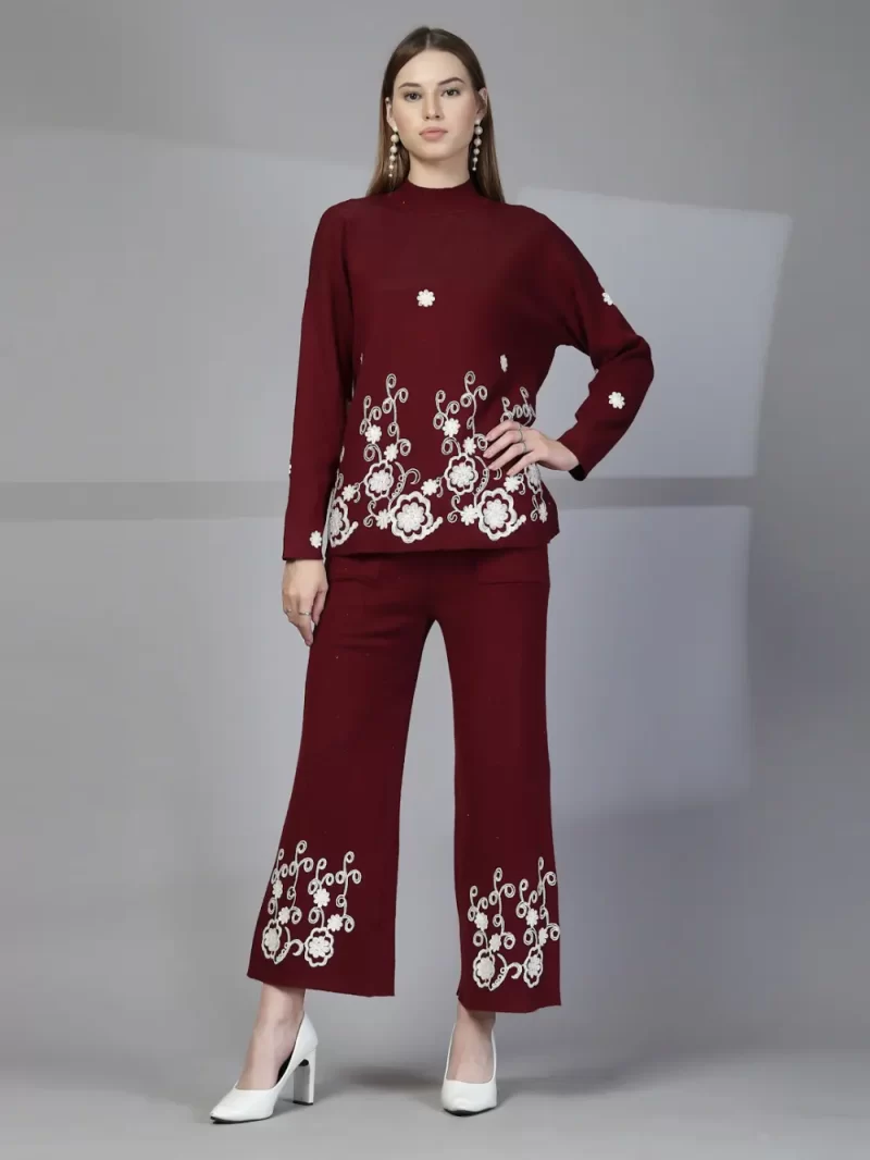 Women Floral Embroidered Co-Ord Set