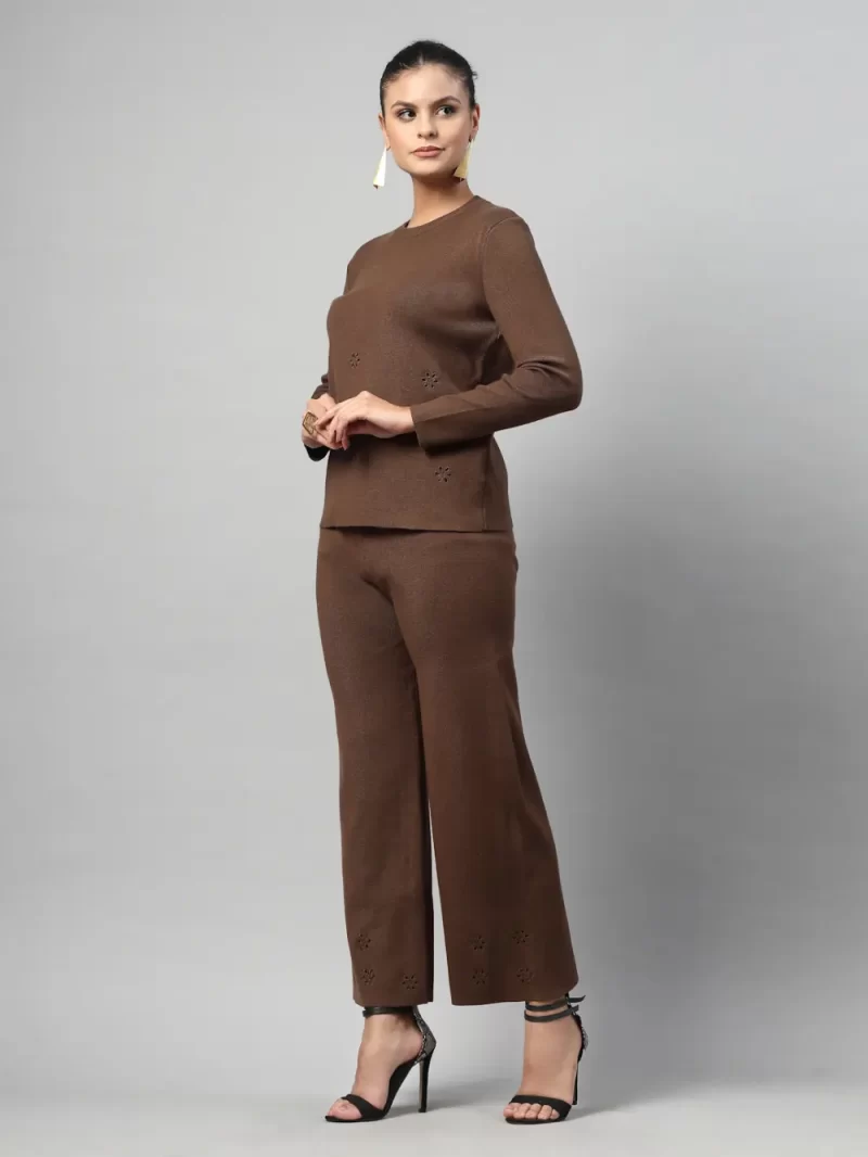 Women Winter Solid Co-Ord Set