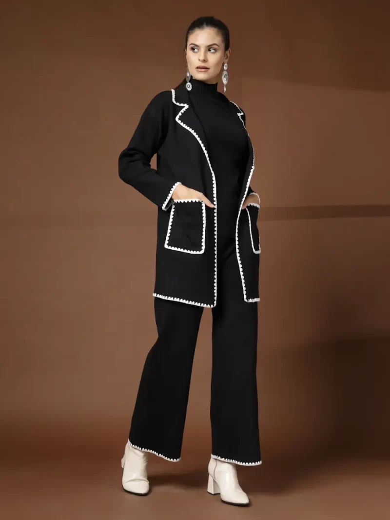 Luxe Winter Coord Set - Set Of Top And Pants