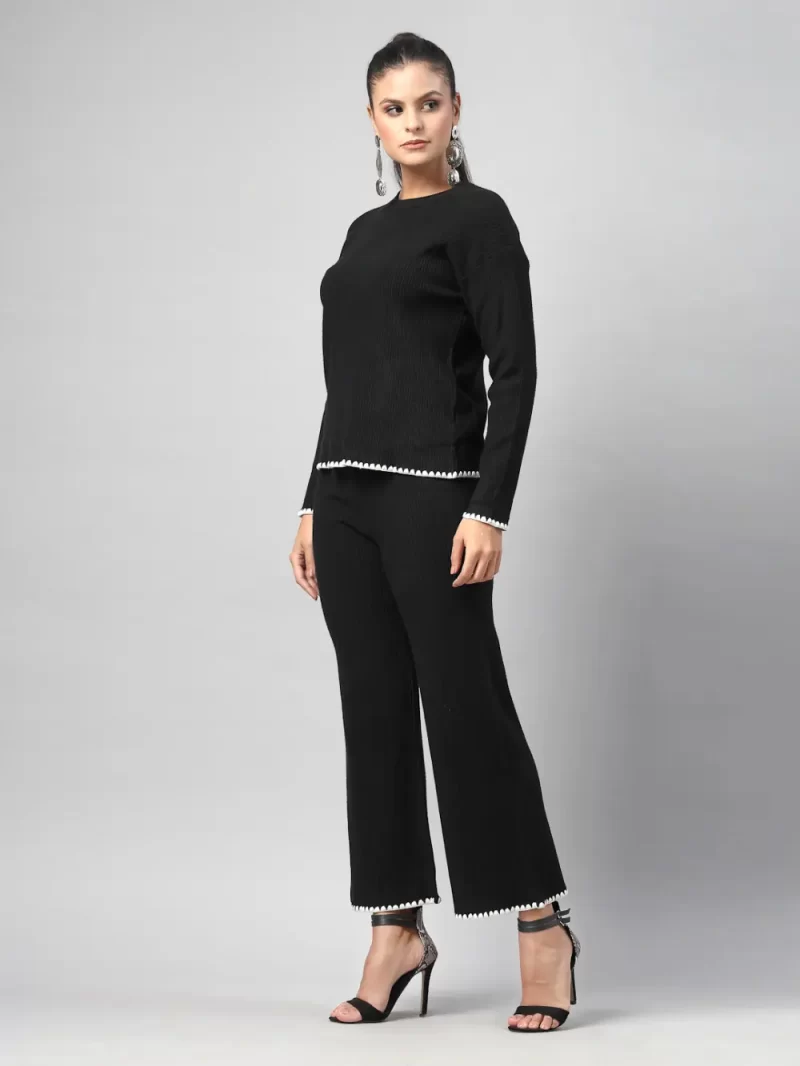Women Floral Solid Cord Set